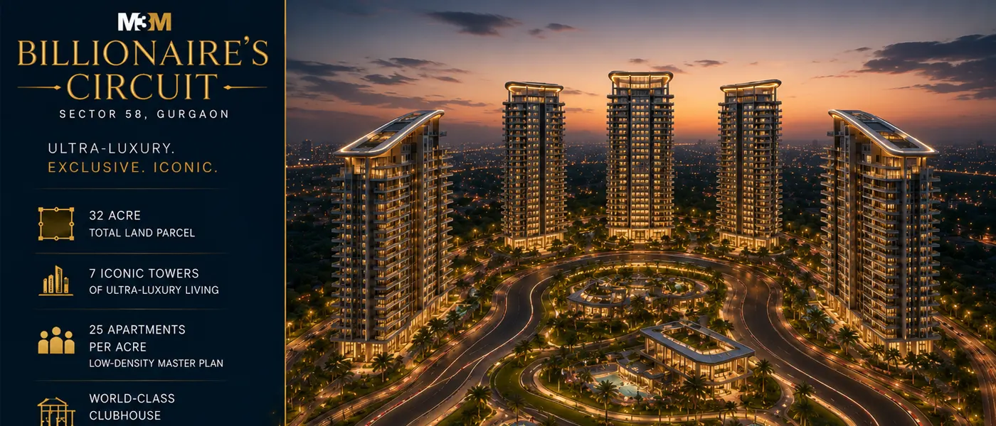 M3M Billionaire's Circuit, Sector 58 Gurgaon - A New Benchmark for Ultra-Luxury Living - Aspire Concept Properties