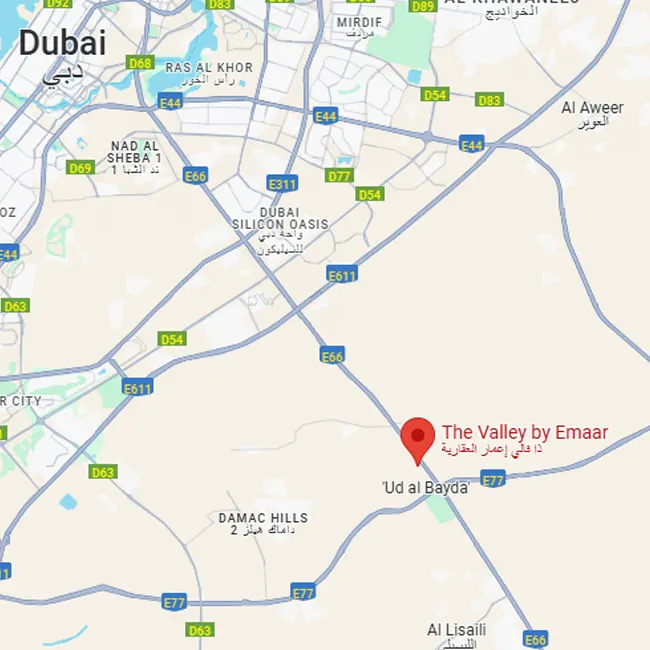The Valley Location