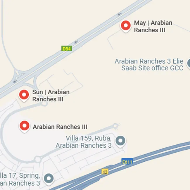 Arabian Ranches 3 Location