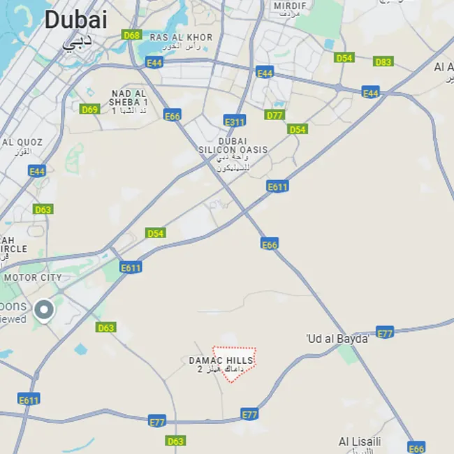 Damac Hills 2 Location