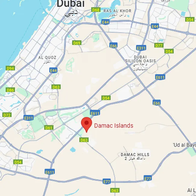 Damac Islands Location