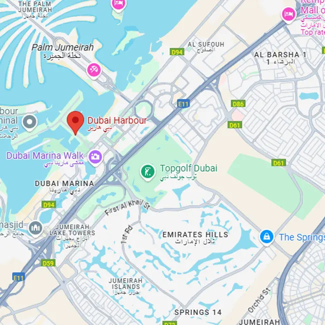 Dubai Harbour Location
