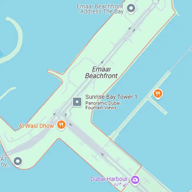 Emaar Beachfront Location