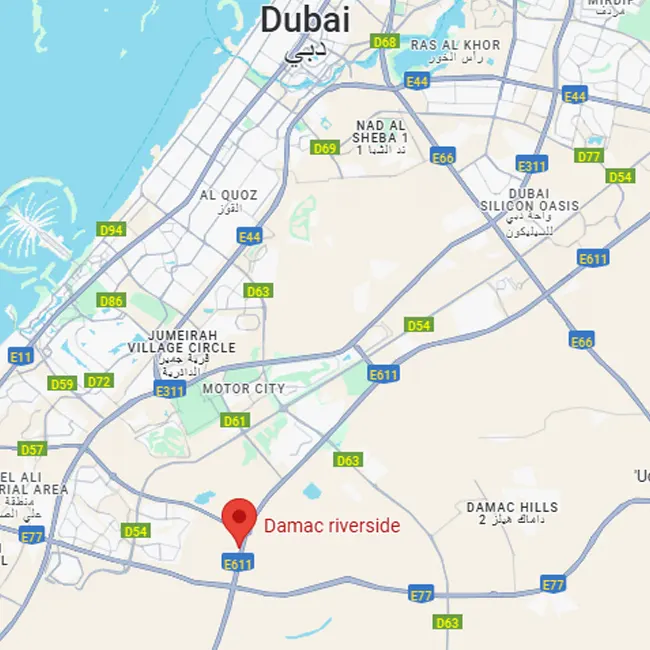 Damac Riverside Location
