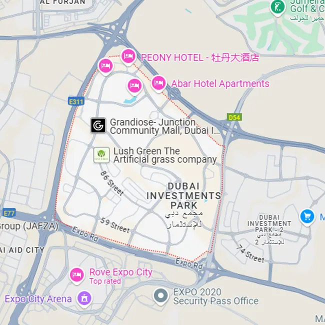 Dubai Investment Park Location