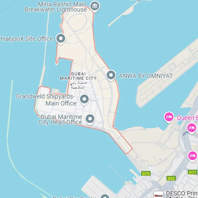Dubai Maritime City Location