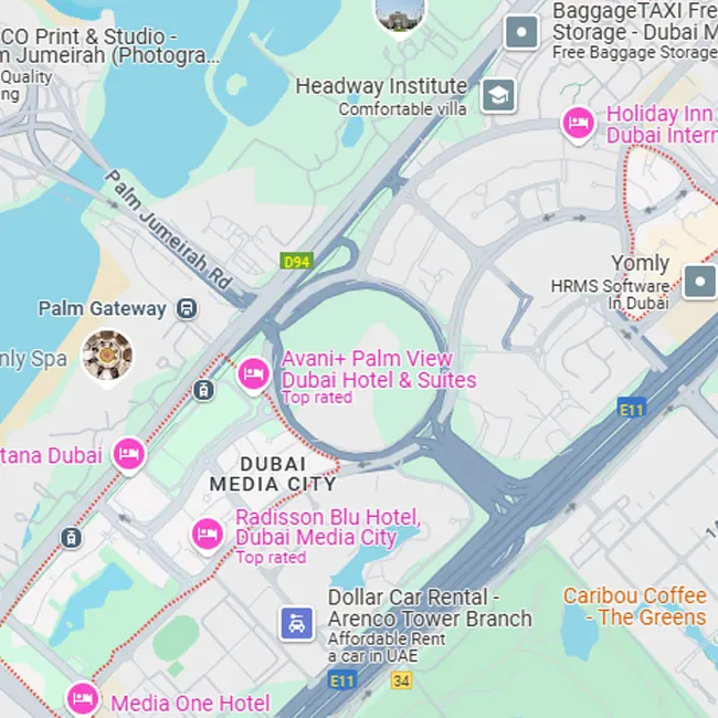 Dubai Media City Location