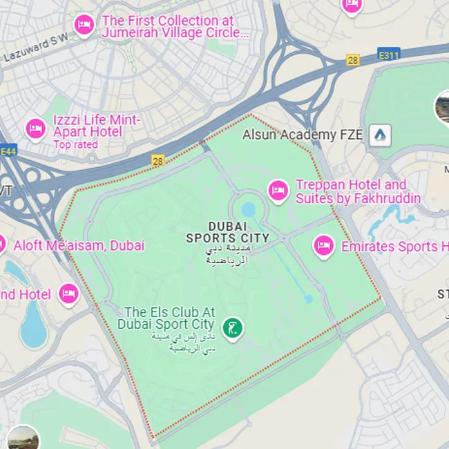 Dubai Sports City Location