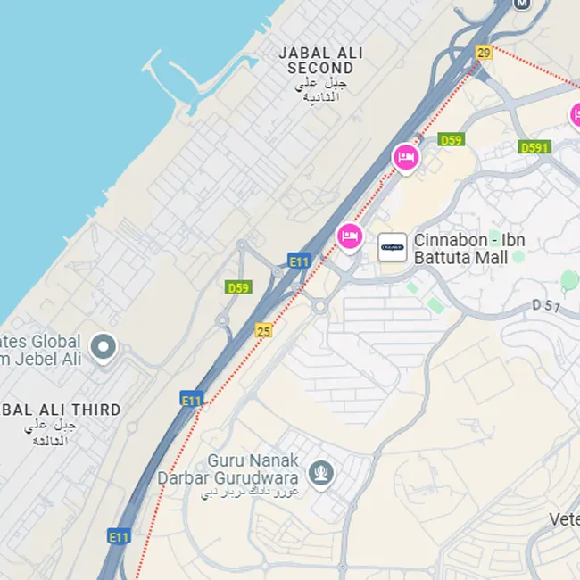 Jebel Ali Village Location