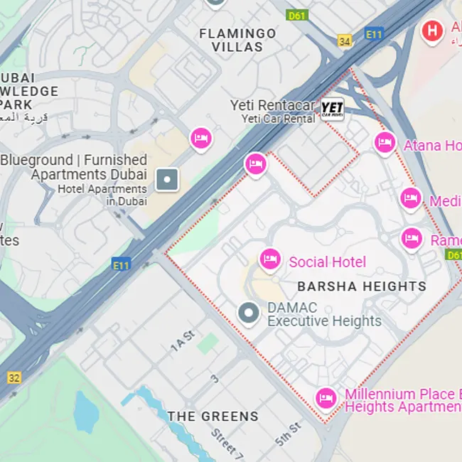 Barsha Heights Location
