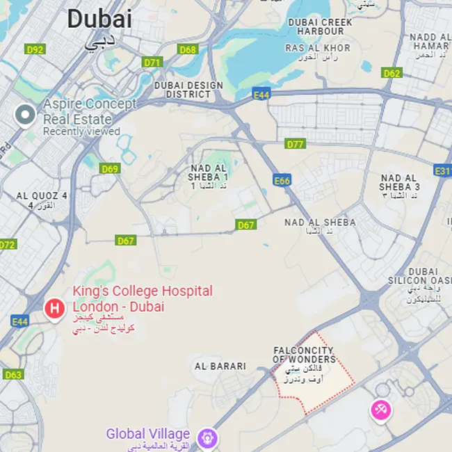 Falconcity Wonders Location