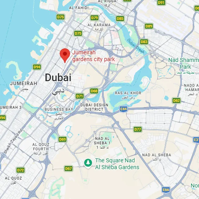 Jumeirah Garden City Location
