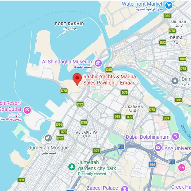 Rashid Yachts & Marina Location