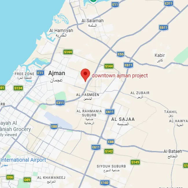 Downtown Ajman Location