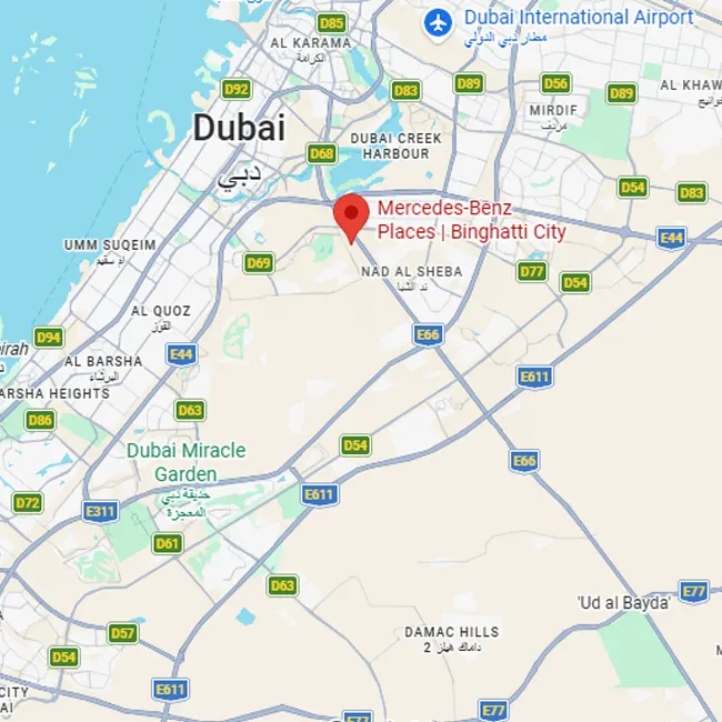 Mercedes Benz Binghatti City Location