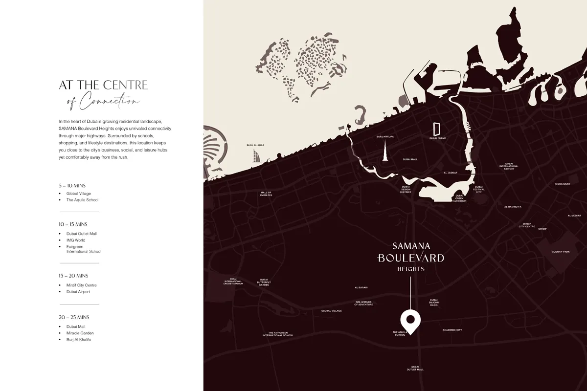 Samana Boulevard Heights Location