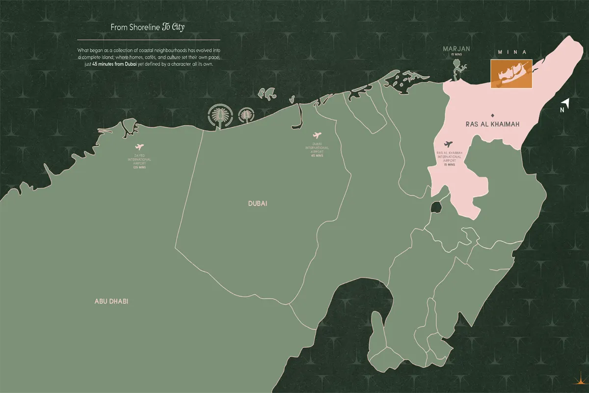 Nura at Mina Al Arab Location