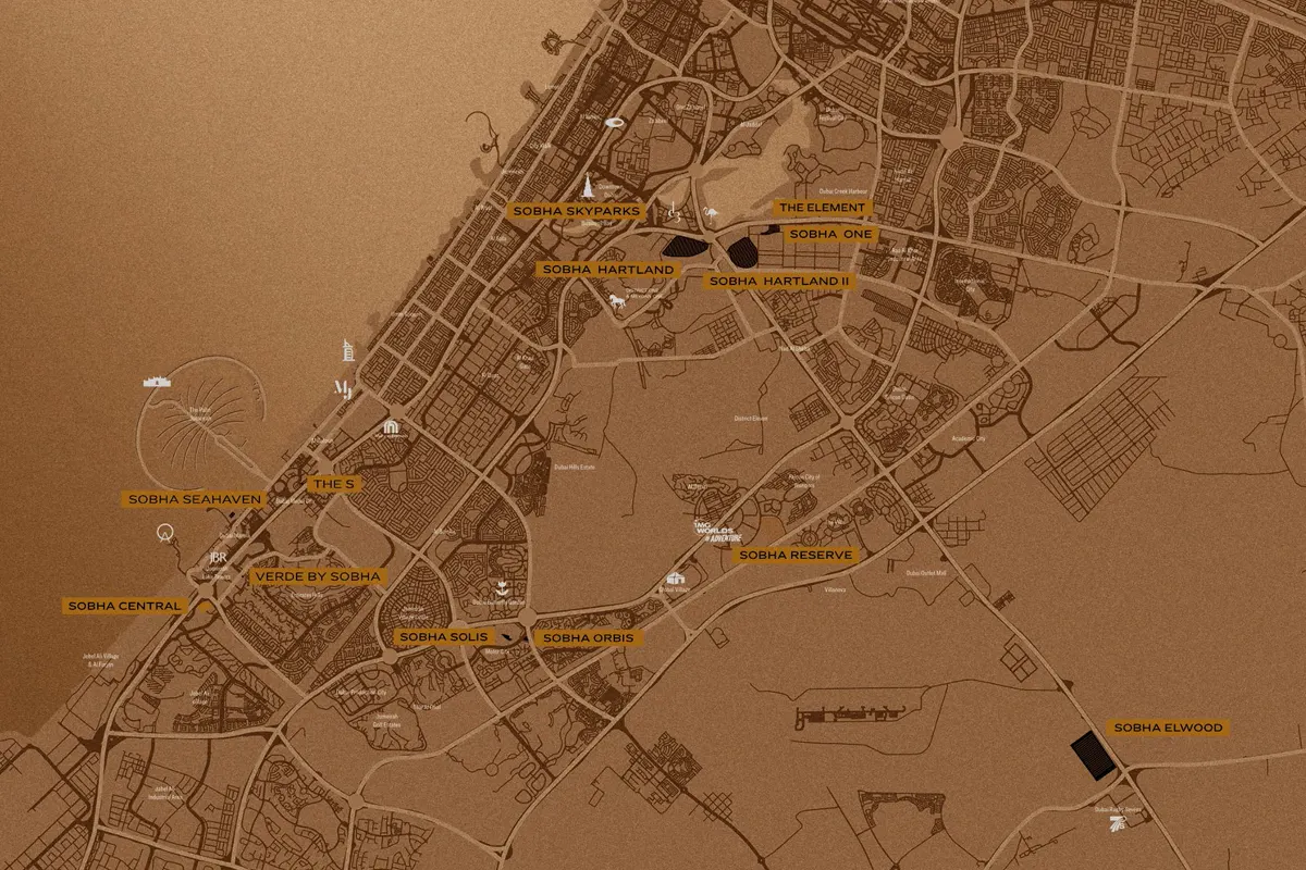 The Pinnacle at Sobha Central Location