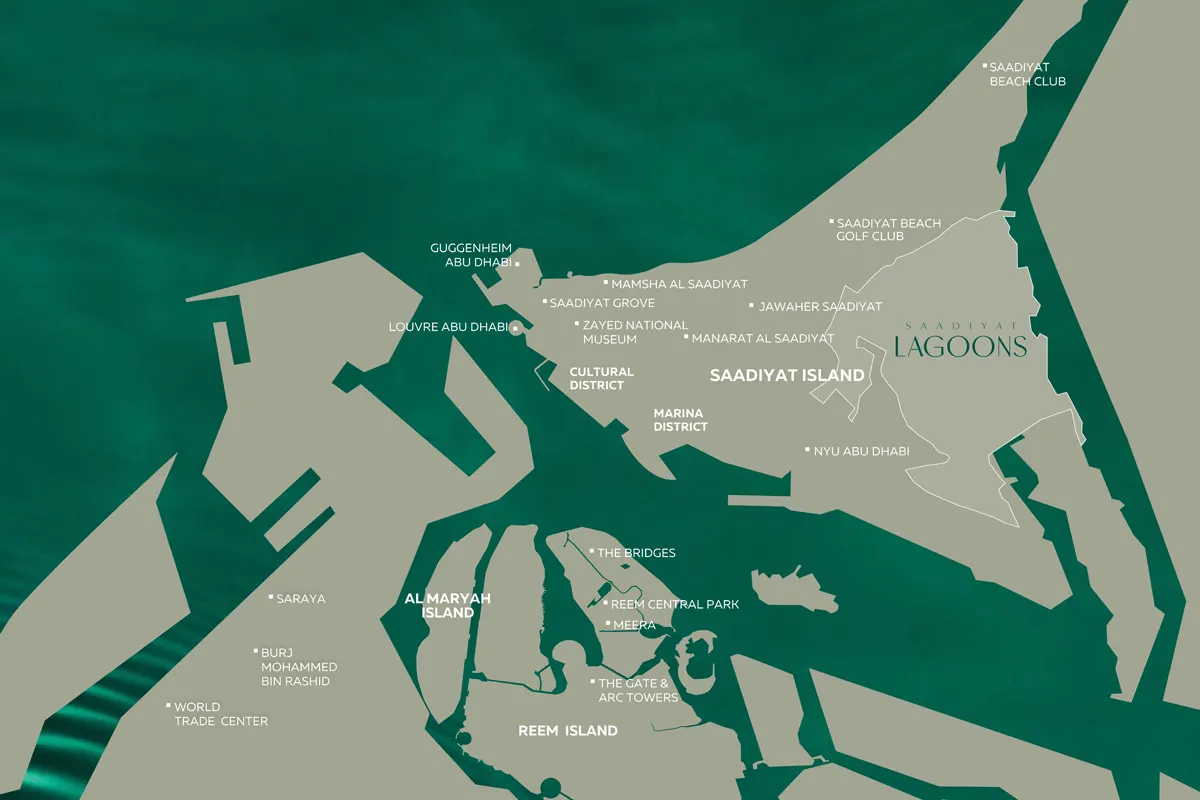 Saadiyat Lagoons Wilds Location