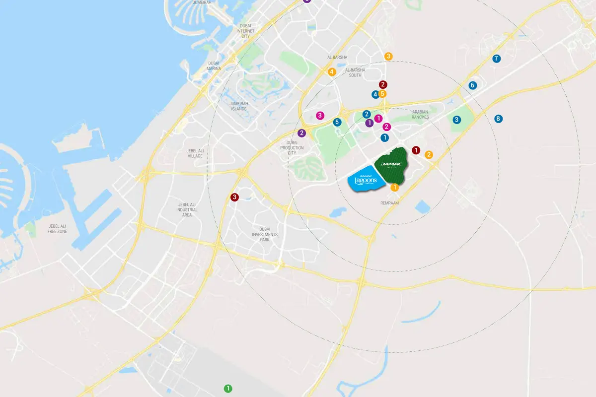 Morocco at Damac Lagoons Location