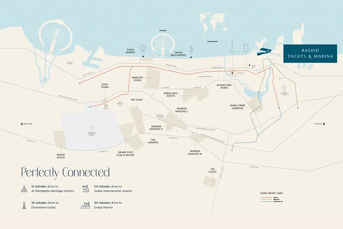 Fior 2 at Rashid Yacht Marina Location