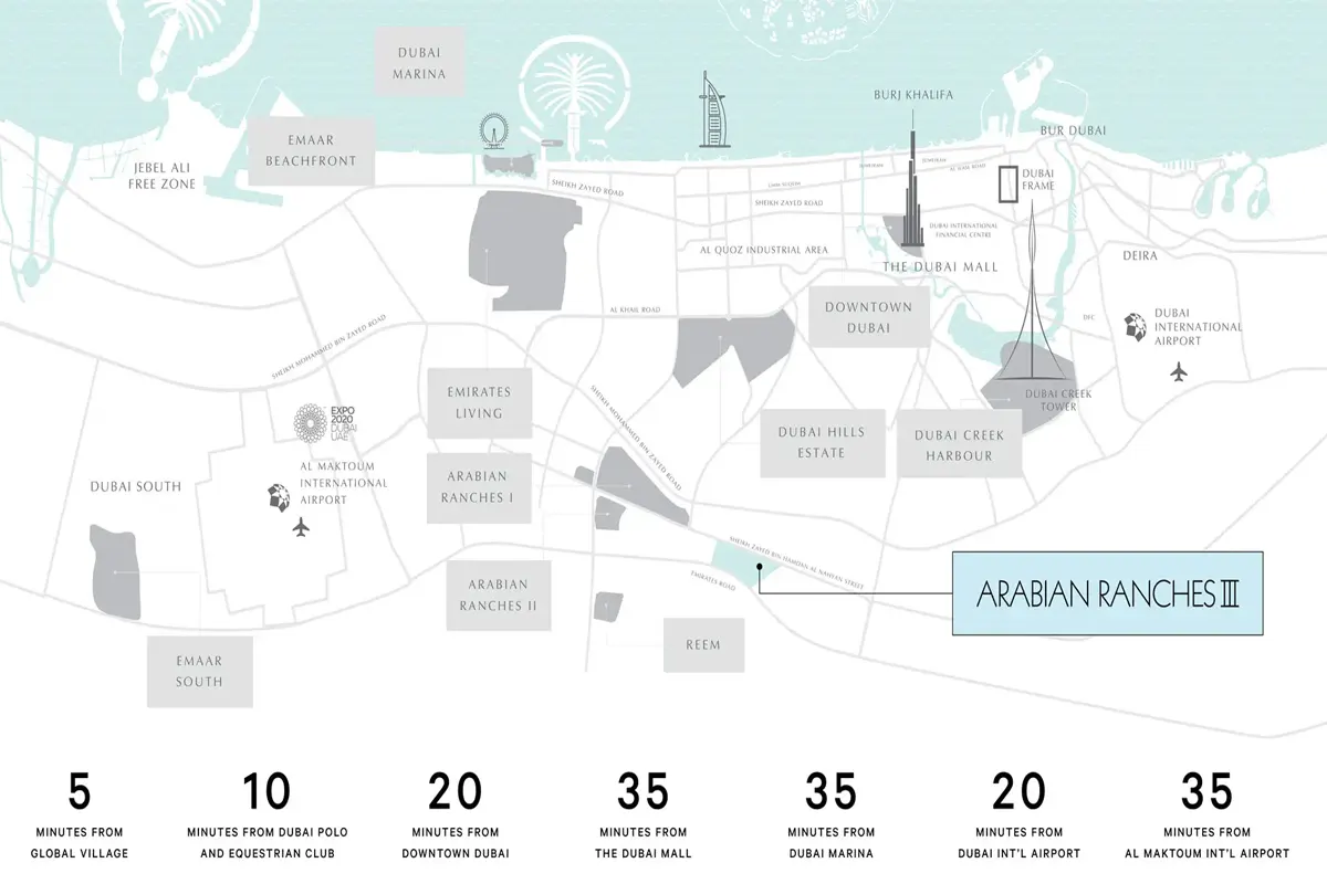 Emaar Anya 2 Location
