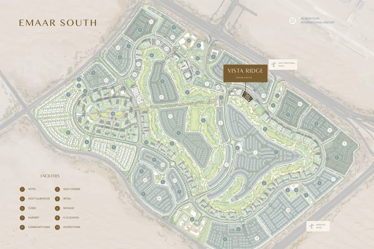Vista Ridge at Emaar South Master Plan