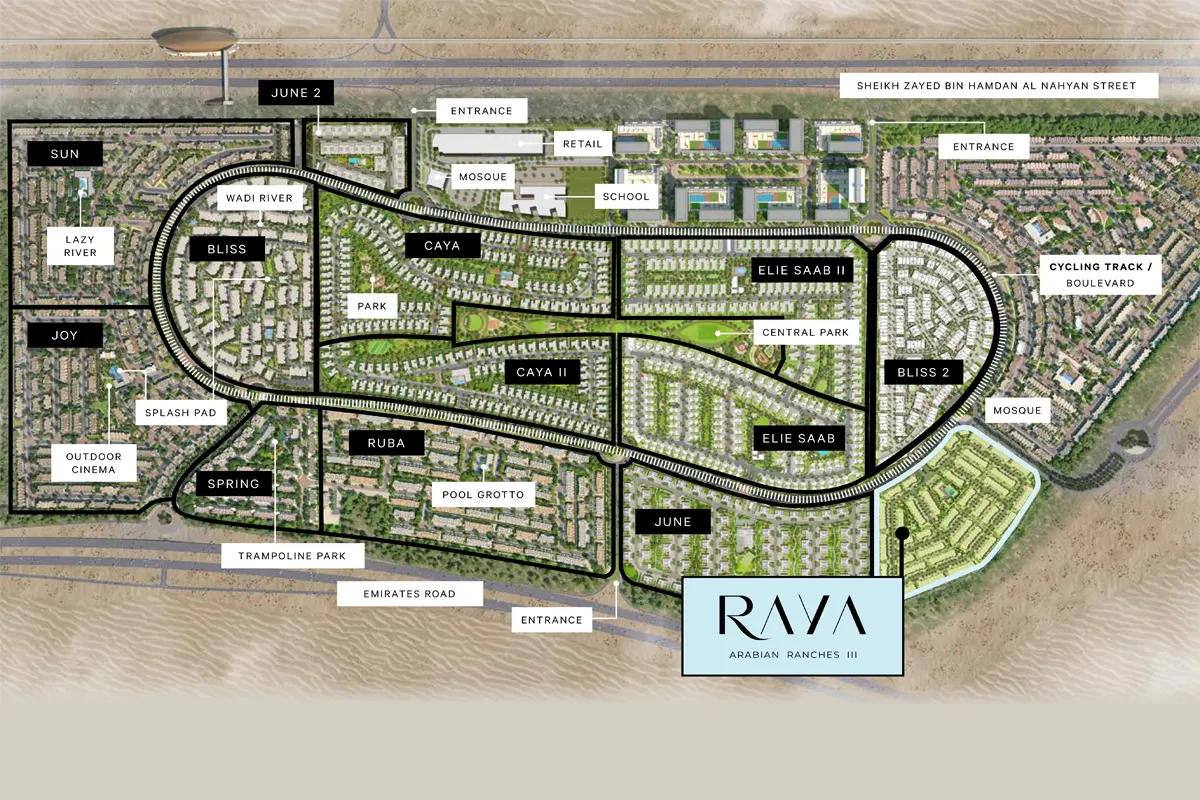 Raya at Arabian Ranches 3 Master Plan