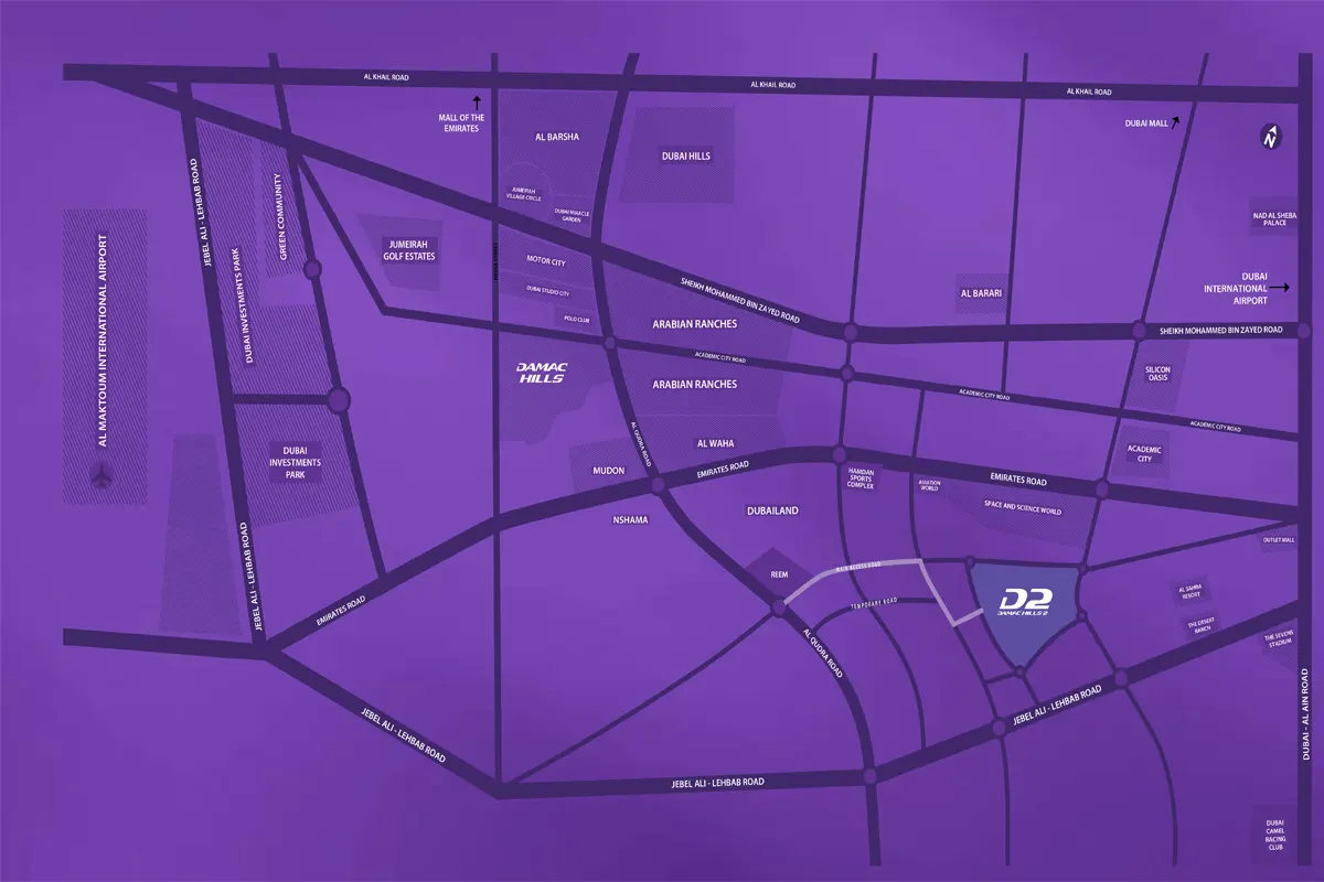 Damac Violet Location