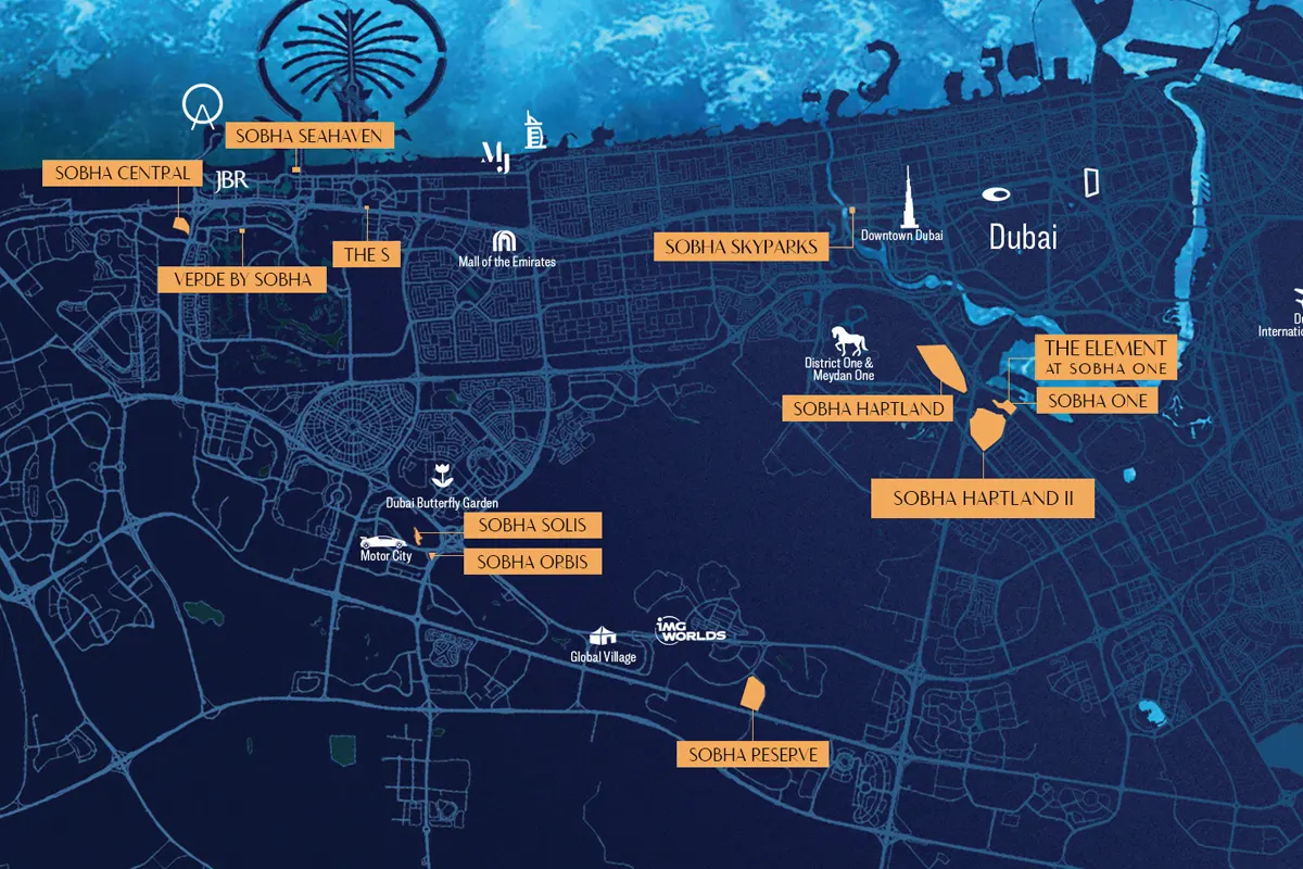 The Brooks at Sobha Sanctuary Location