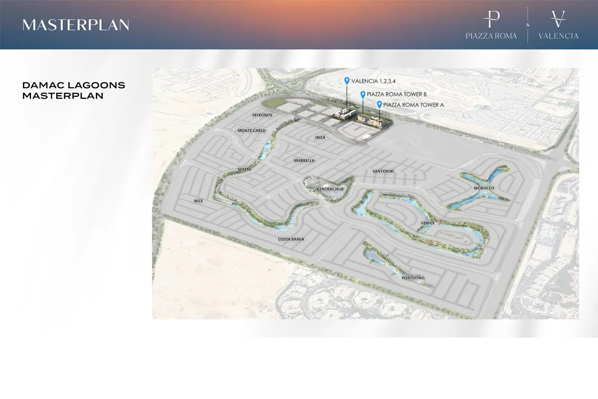 Valencia at Damac Lagoons Master Plan