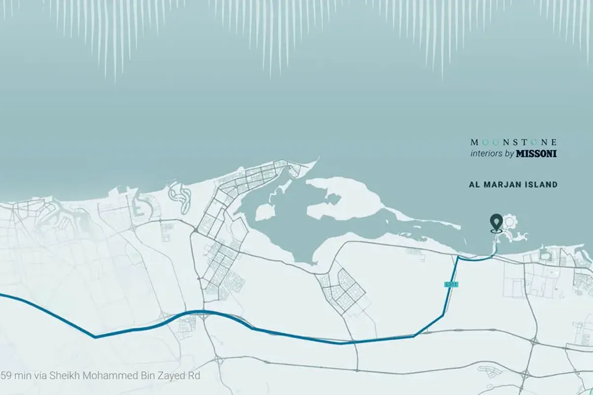 Moonstone at Al Marjan Island Location