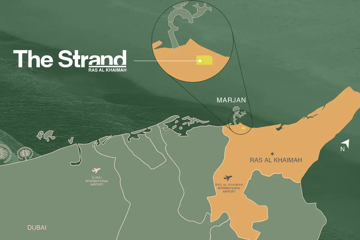 Lunara at Al Marjan Island Location