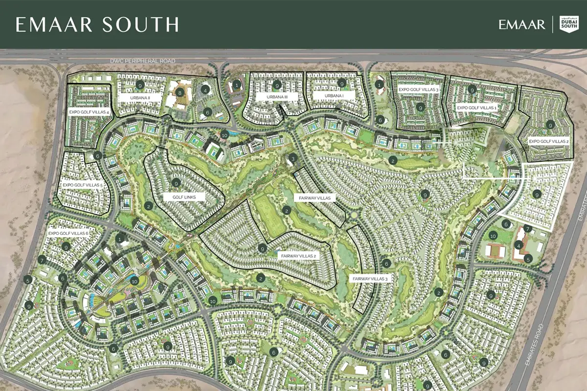 Golf Dale at Emaar South Master Plan