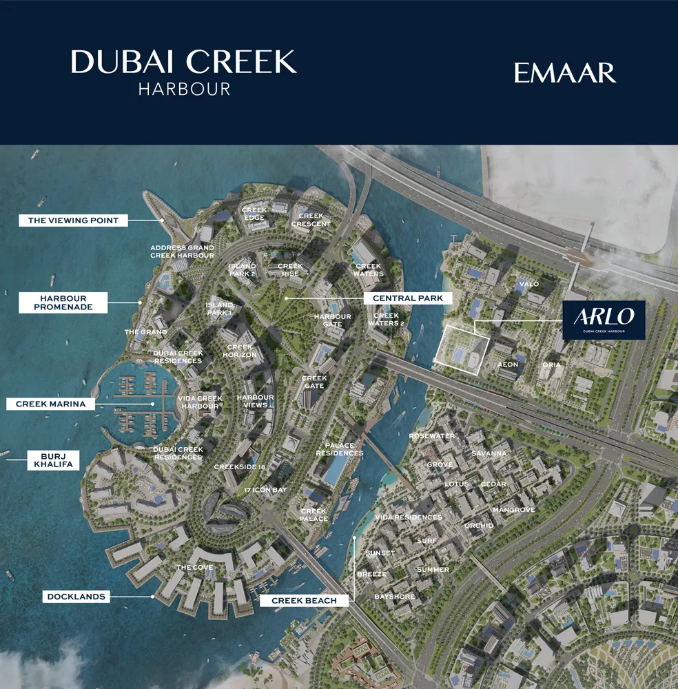 Arlo at Dubai Creek Harbour Master Plan