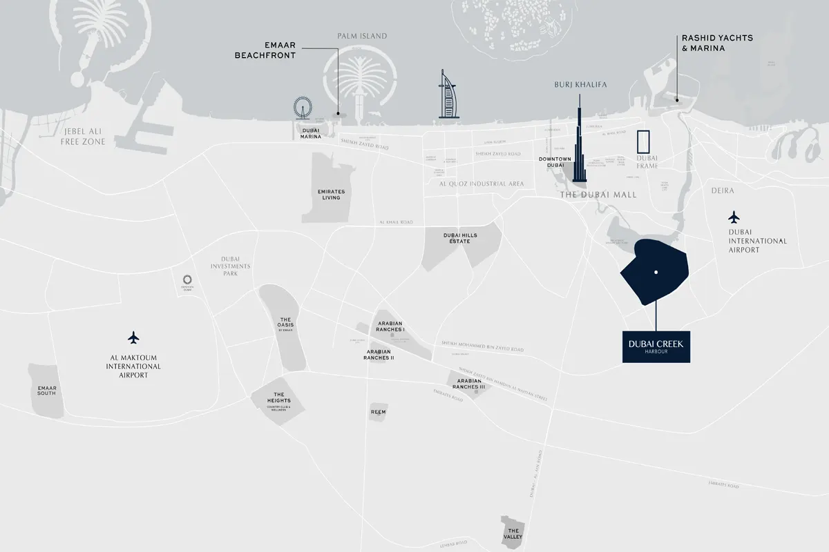 Arlo at Dubai Creek Harbour Location