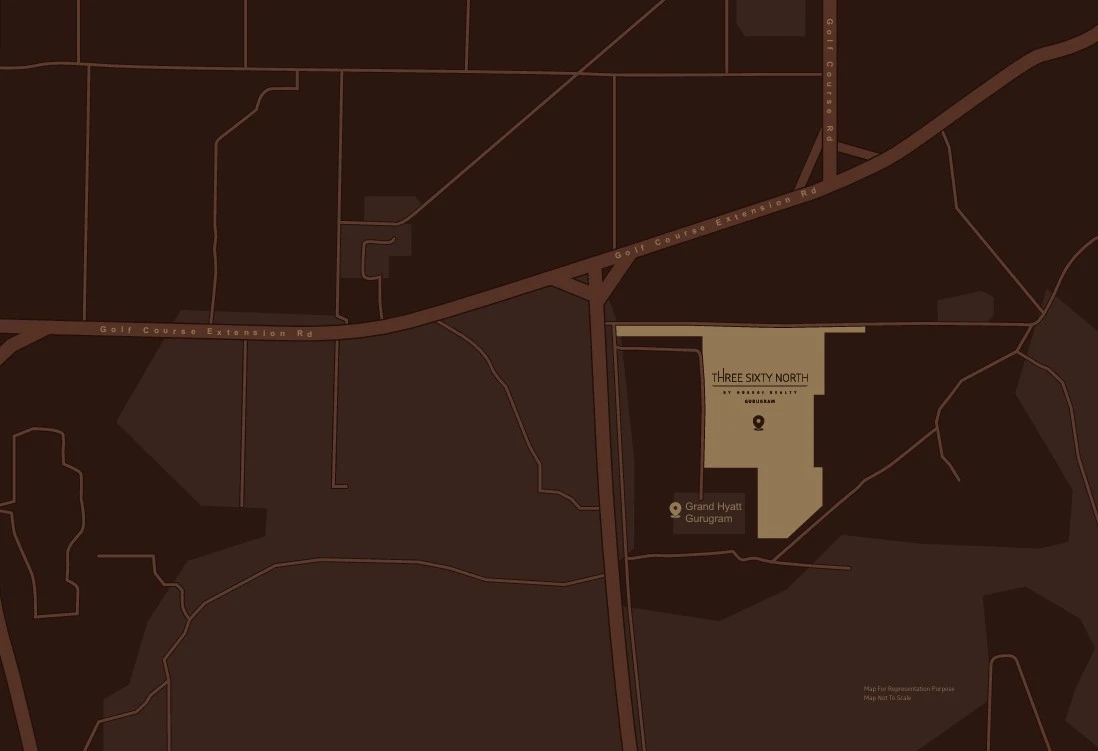 Oberoi Three Sixty North Location Image