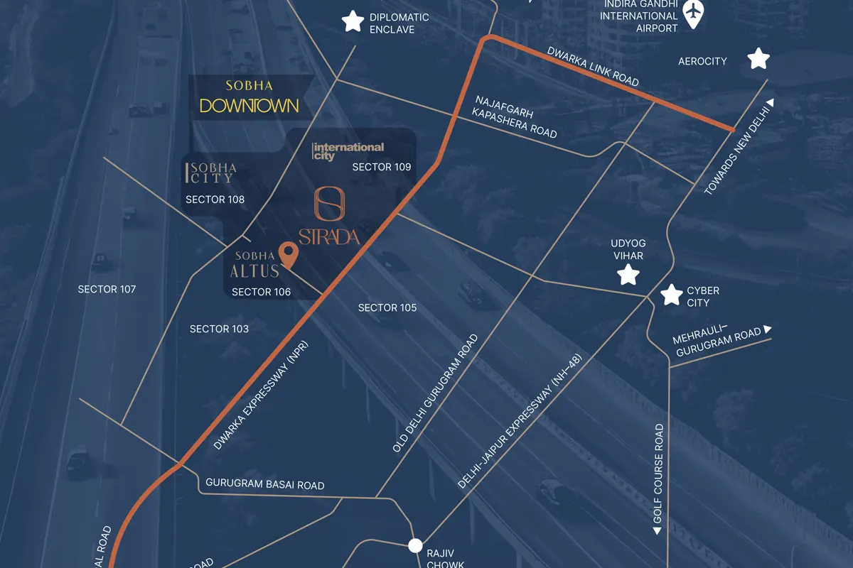 Sobha Strada Location Image