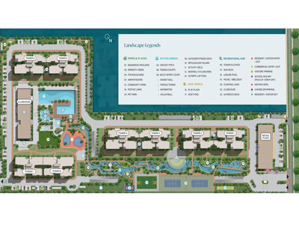 Sobha Rivana Master Plan Image