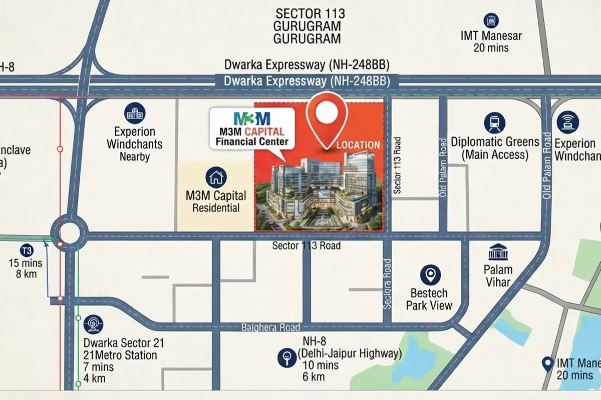 M3M CFC Location Image
