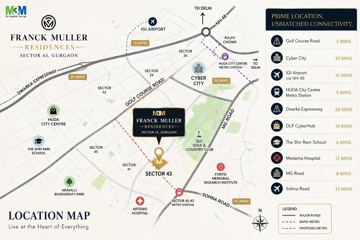 M3M Franck Muller Location Image