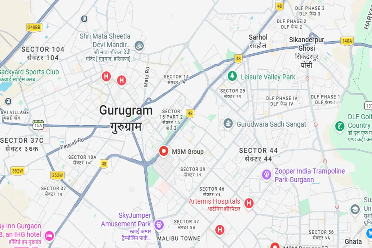 M3M Billionaire's Circuit Location Image