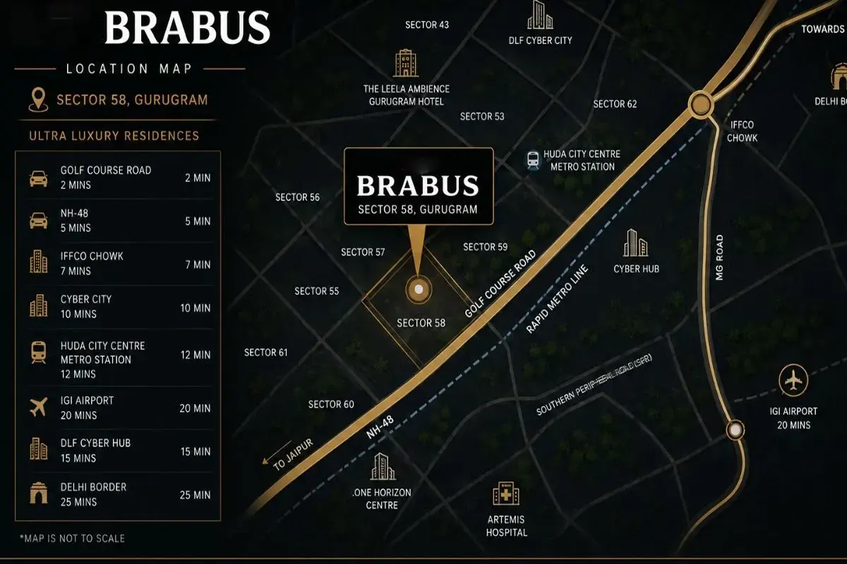 M3M Brabus Location Image
