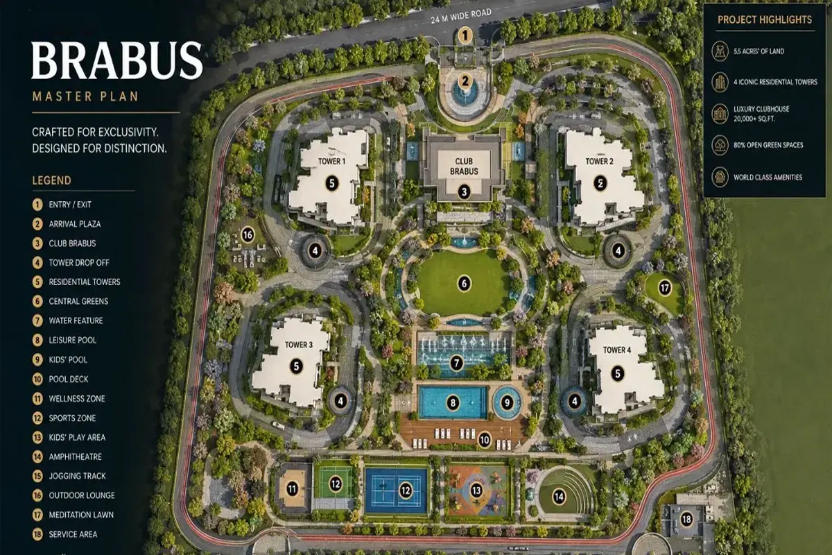 M3M Brabus Master Plan Image