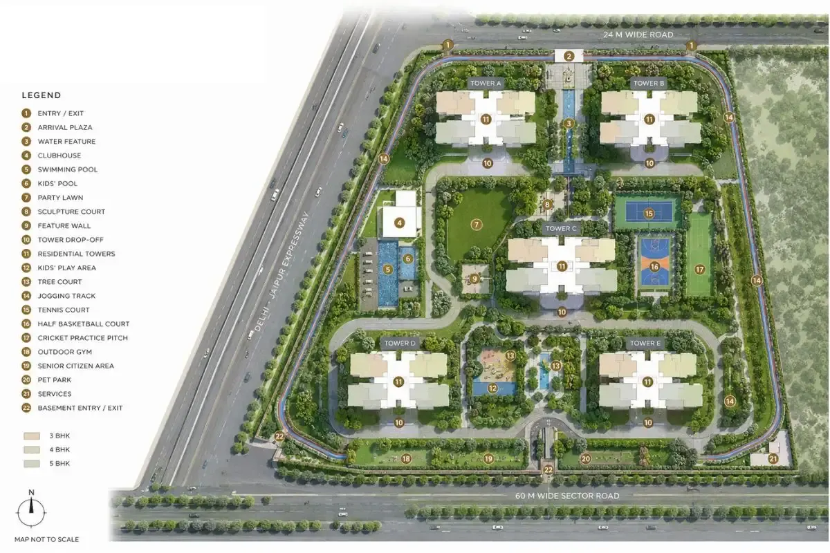 Trump Tower at Sector 111 Master Plan Image