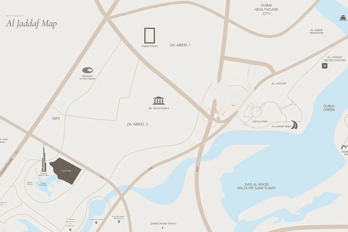 Binghatti Starfall Location Image