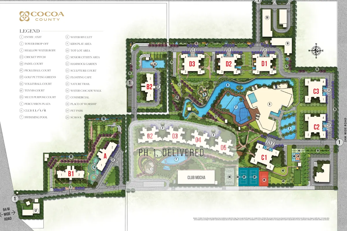 Cocoa County Gurgaon Master Plan Image