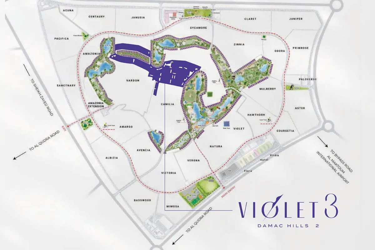 Damac Violet 3 Master Plan Image