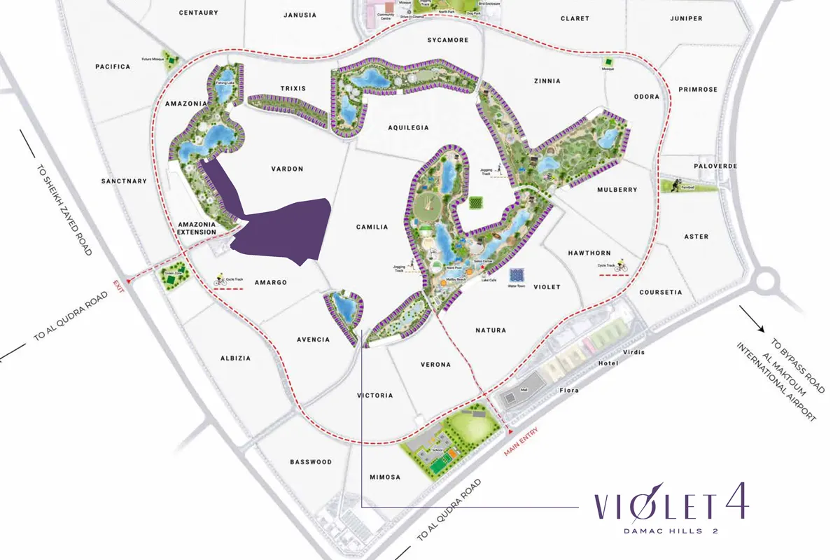 Damac Violet 4 Master Plan Image