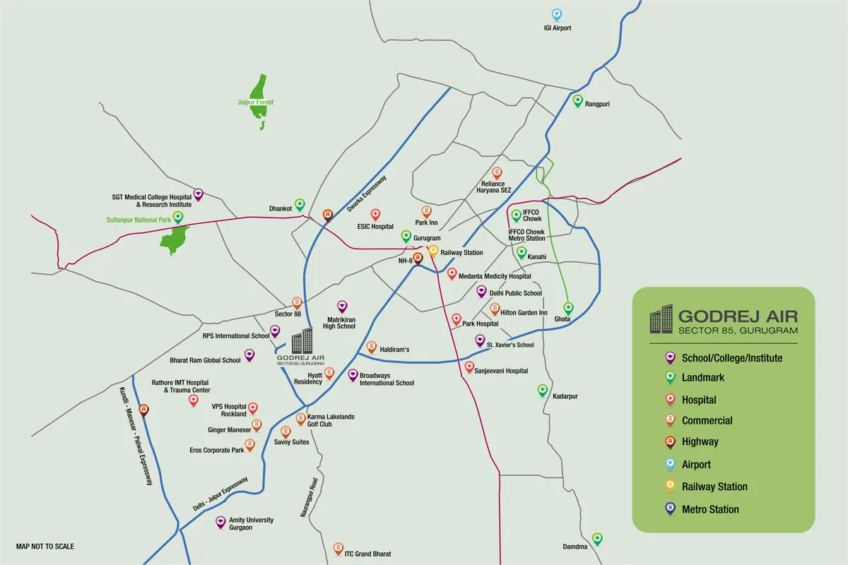Godrej Air Location Image